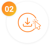 申込フォームを入力しダウンロードボタンをクリック